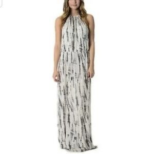 Cynthia Rowley Gray Tie Dye Halter Maxi Dress